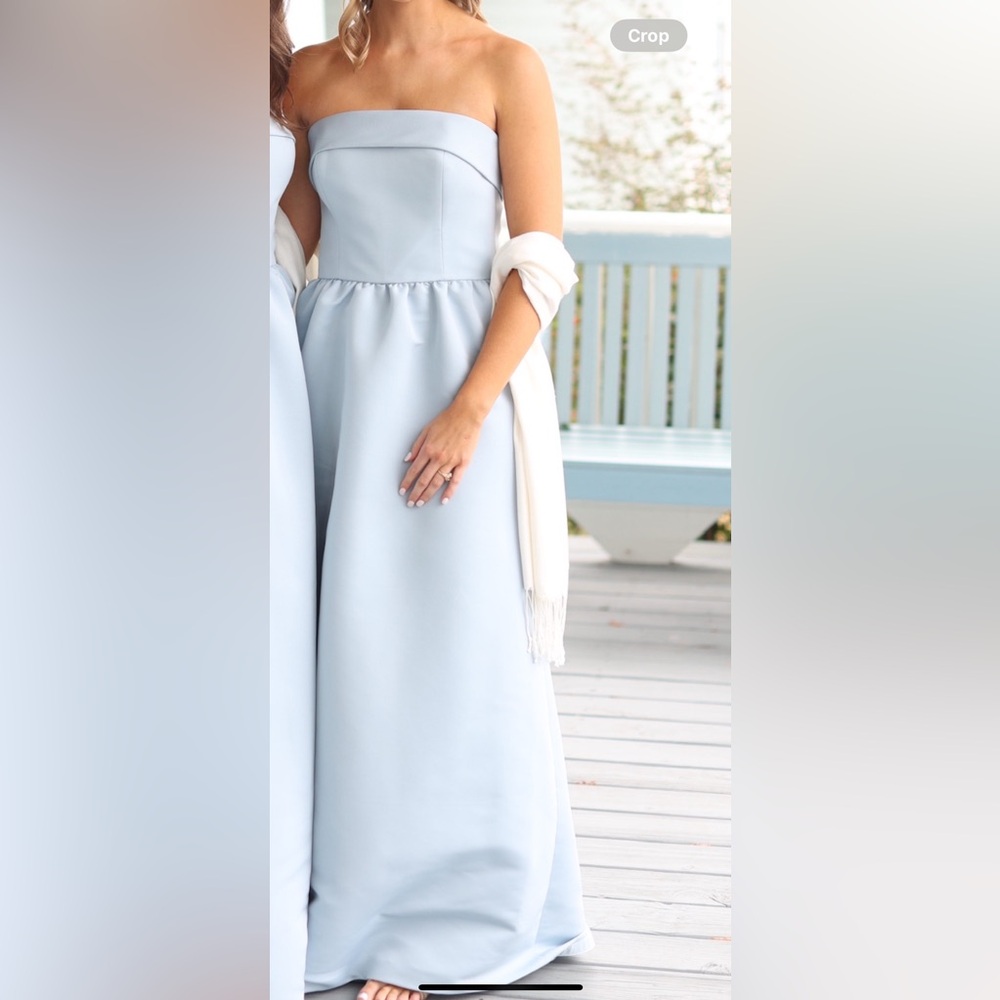 Amsale Size 6 Rene Bridesmaid Dress in Ice